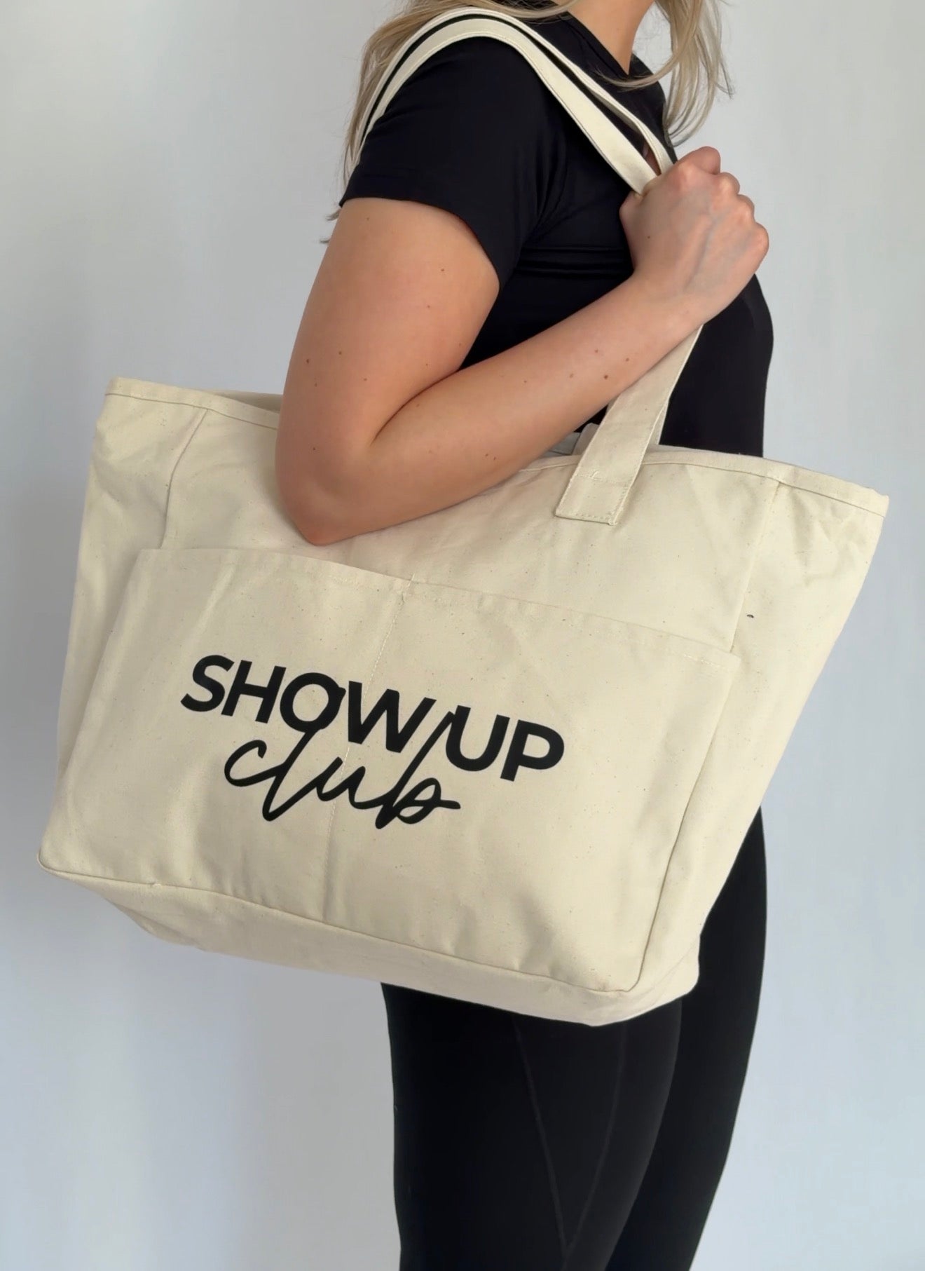 Show Up Club Large Bag - Oatmeal