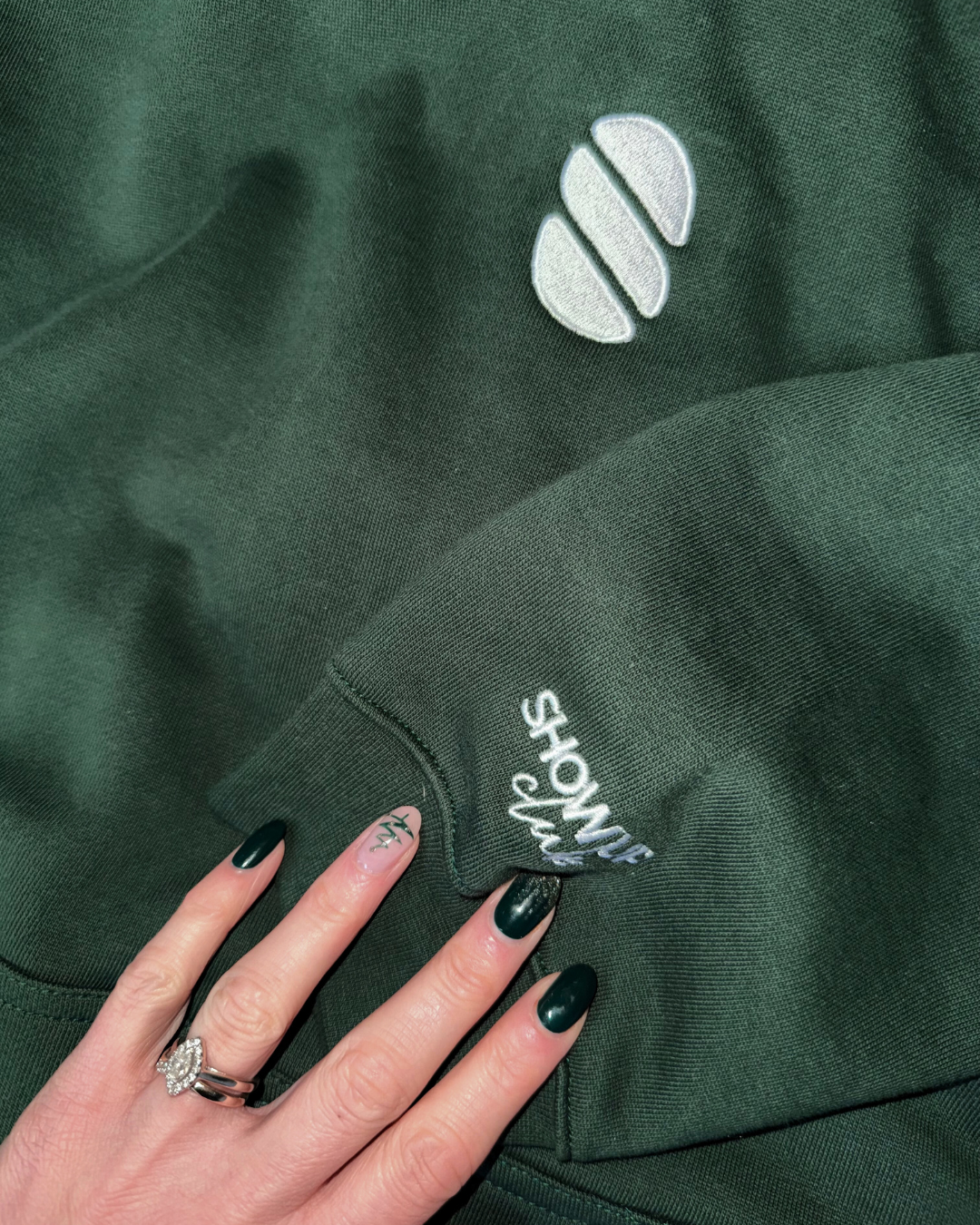 Show Up Club Hoodie - Pine Green