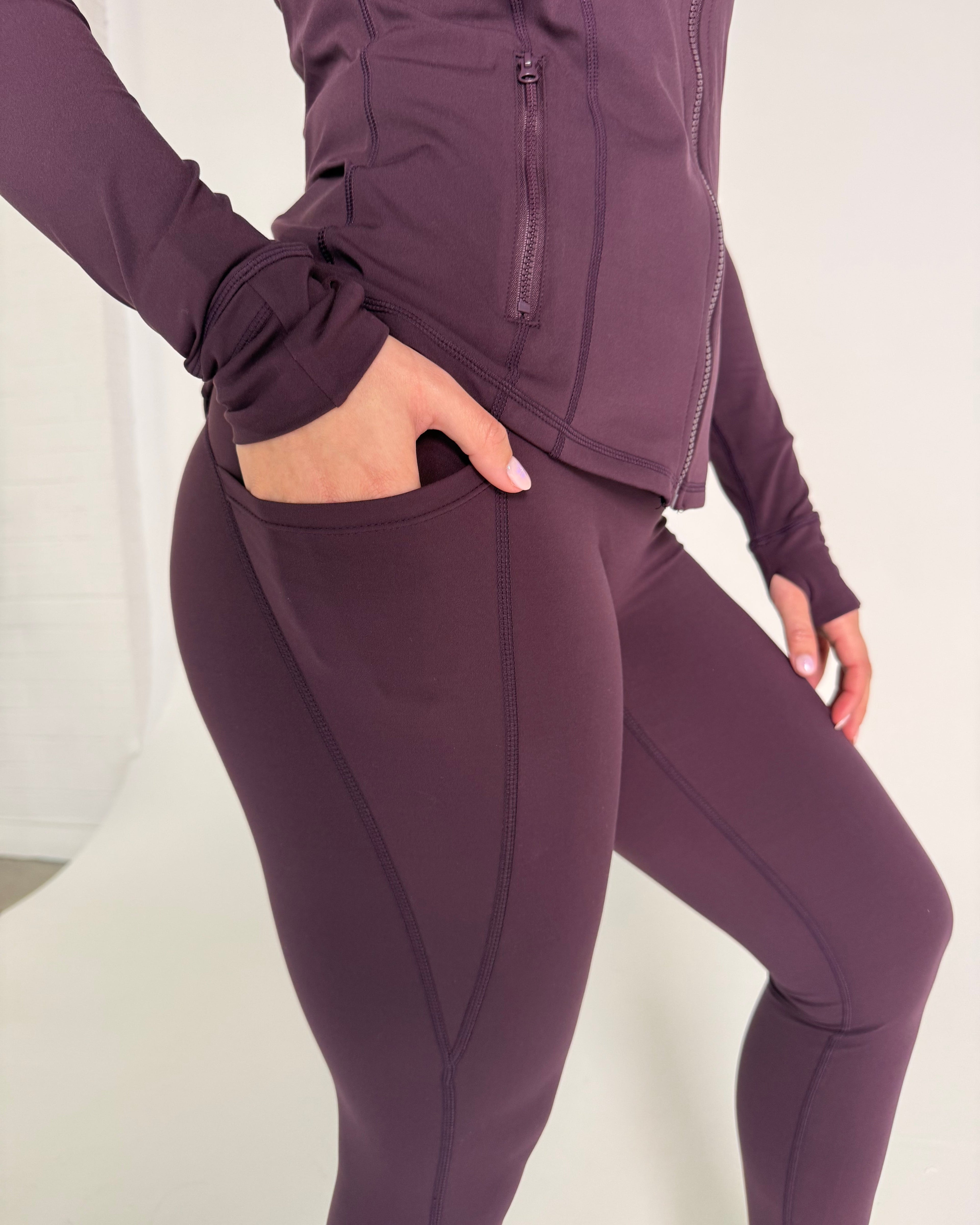 Soul Soft Leggings - Plum