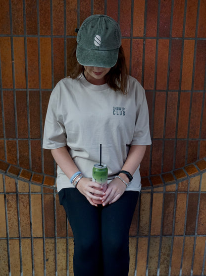 Show Up Club Cap -  Distressed Olive