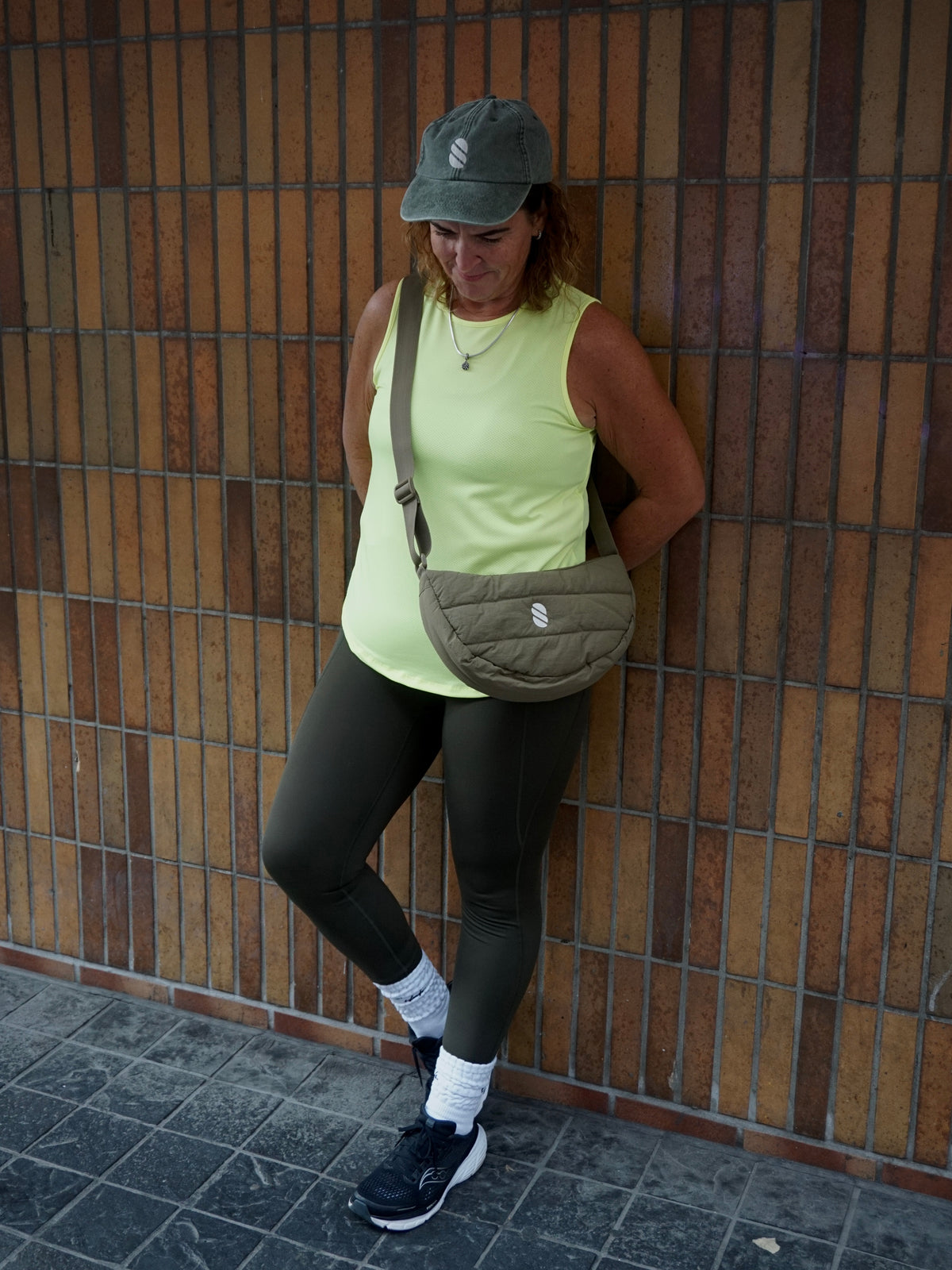 Rosa Relaxed Fitness Tank  - Electric Lemon
