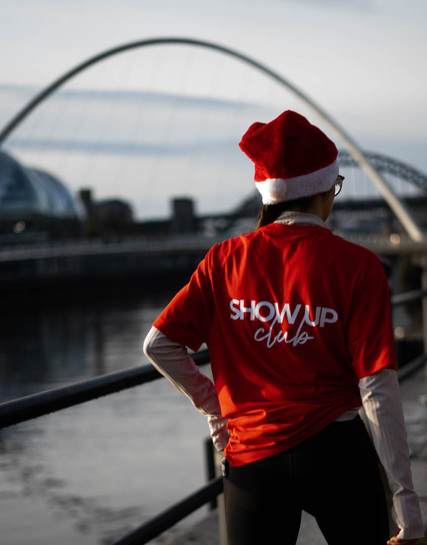 Show Up Club Festive Run &amp; Rave T-Shirt