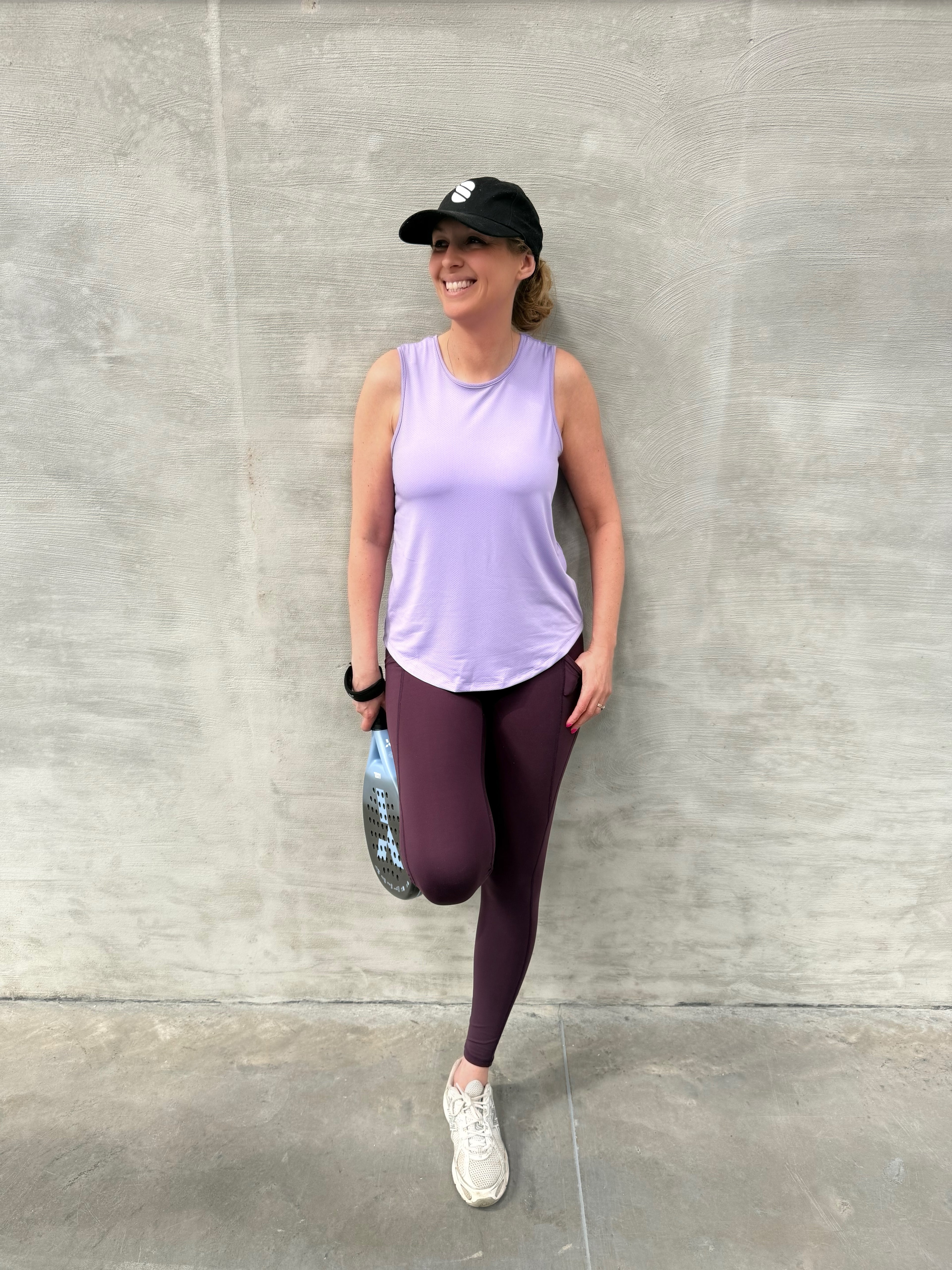 Rosa Relaxed Fitness Tank  - Lilac