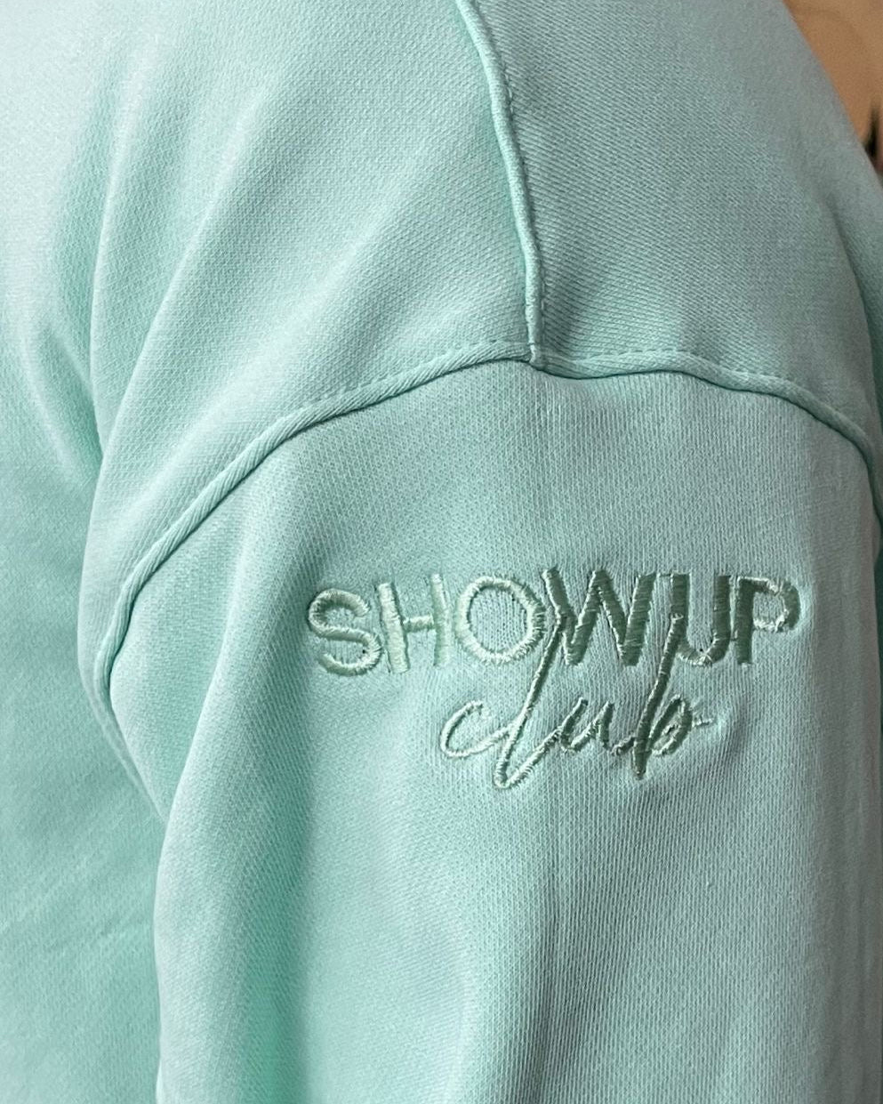 Pop Collar Sweater - Soft Mint