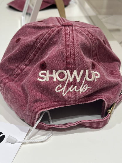 Show Up Club Cap -  Raspberry
