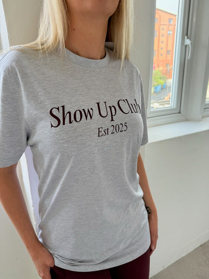 Show Up Club Relaxed Fit T-Shirt - College Grey