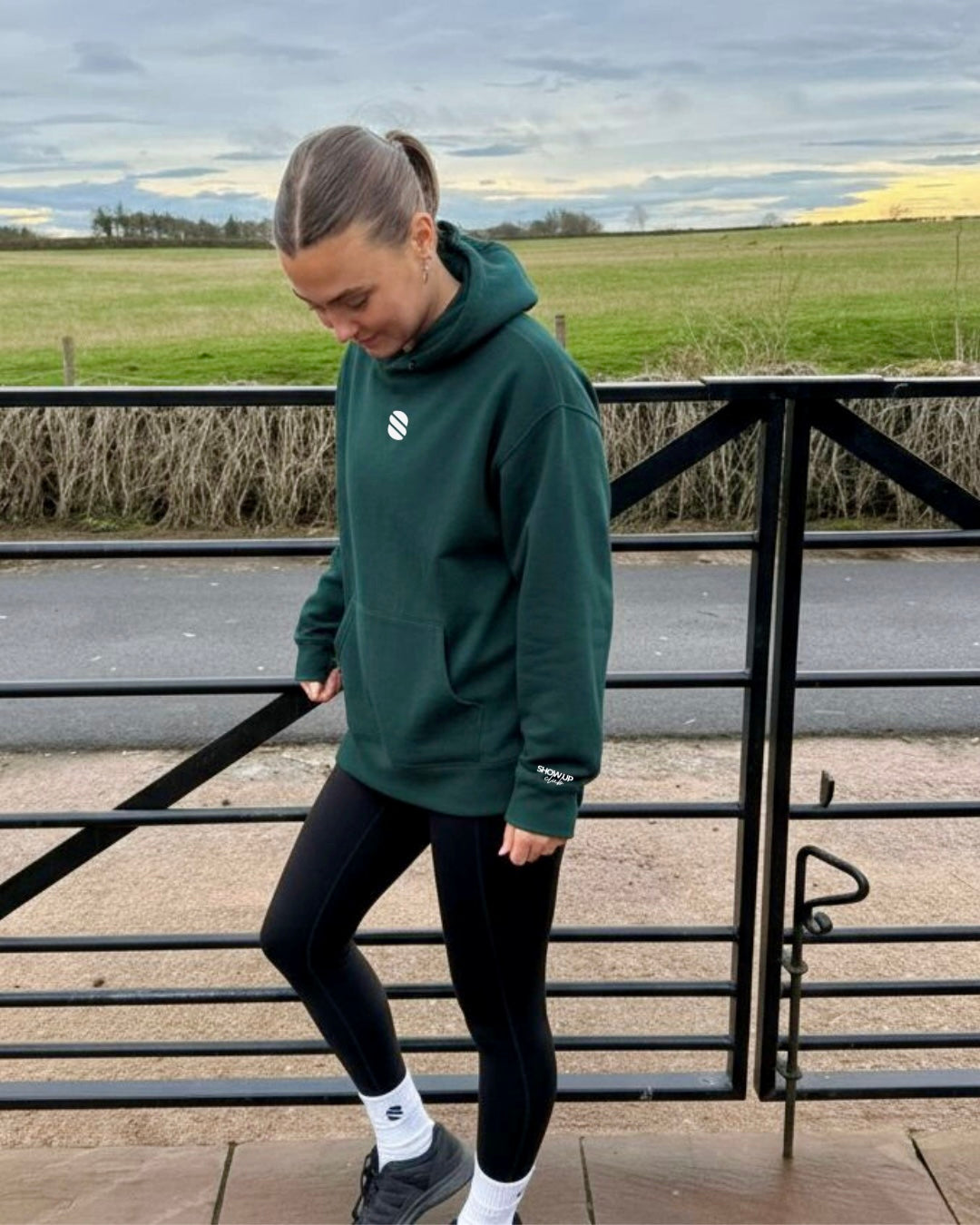 Show Up Club Hoodie - Pine Green