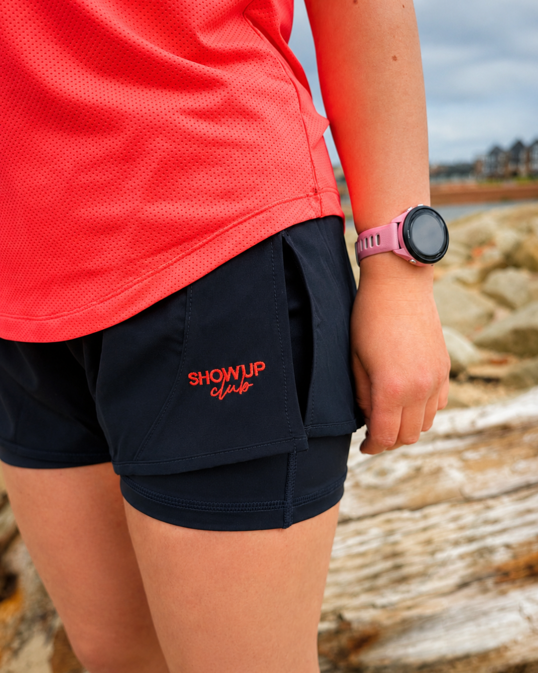 2 in 1 Shorts - Navy