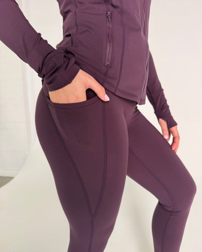 Soul Soft Leggings - Plum