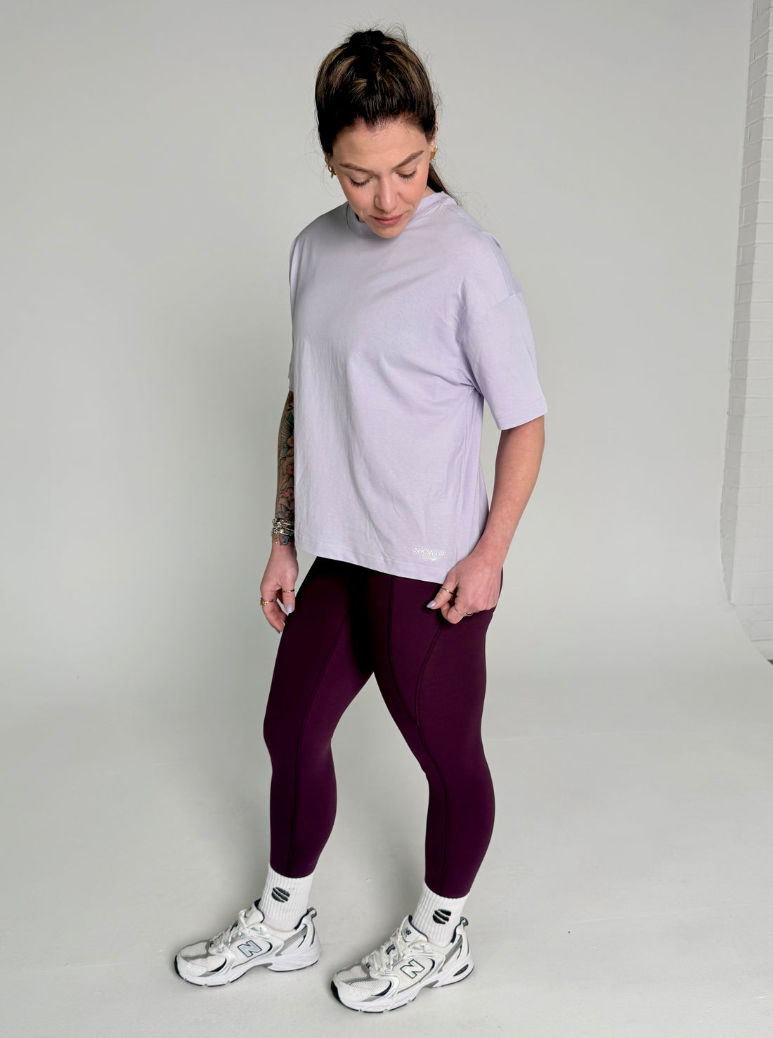 Boxy Oversized Tee - Soft Lilac
