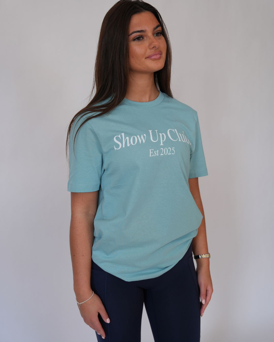 Show Up Club Tee - Blue/Green