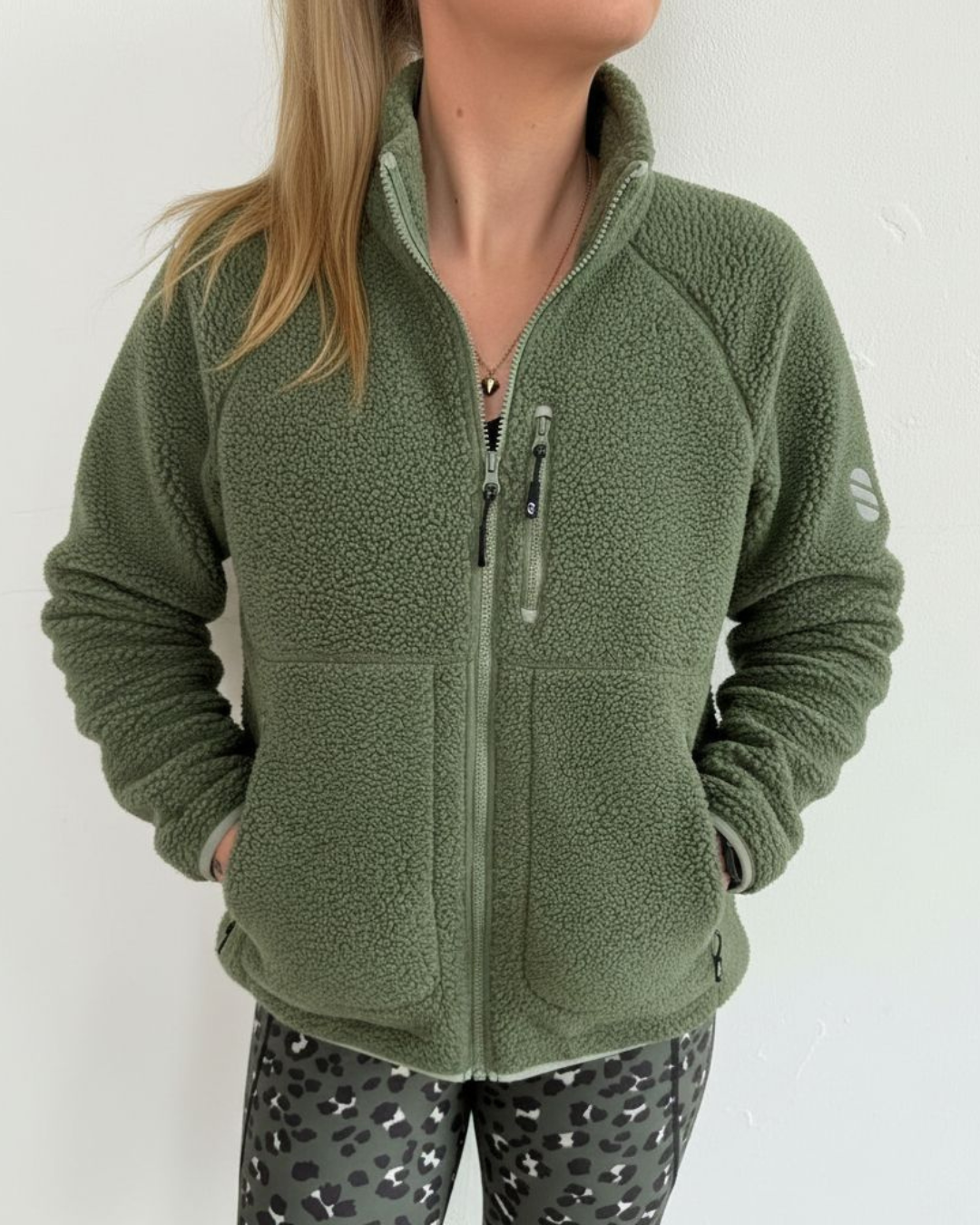 Show Up Club - Full Zip Fleece Aspen Green