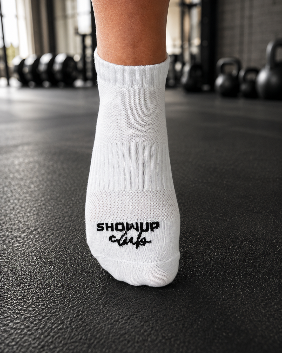 Show Up Club Trainer Socks - White