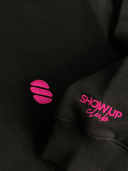 Show Up Club Full Zip Hoodie - Black